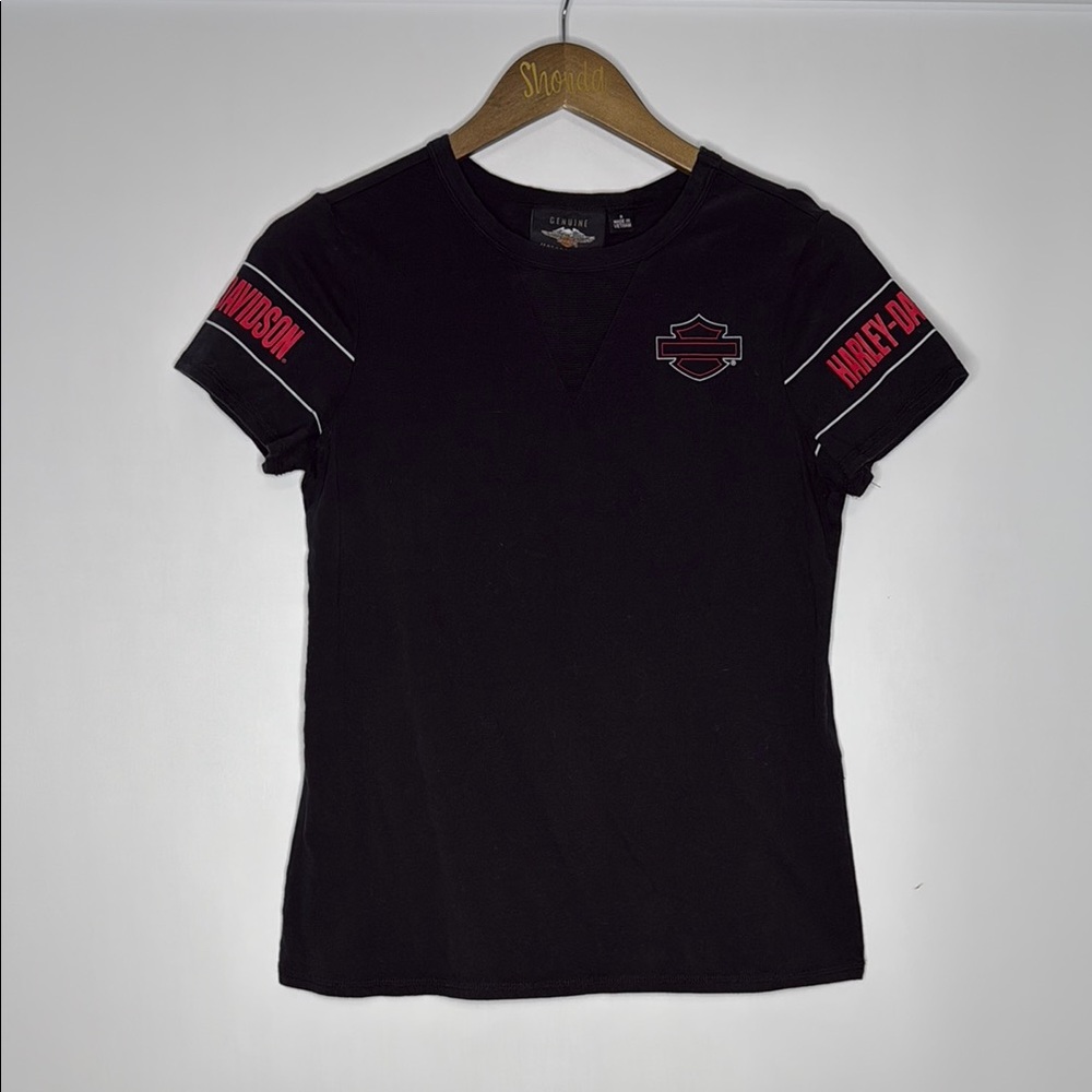 Harley-Davidson Black Shirt with Red Accents
